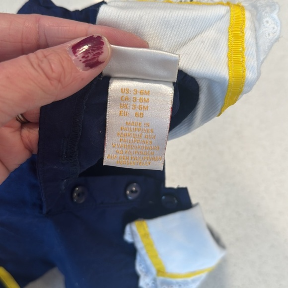 Maggie & Zoe dress size 3-6 months nautical boat dress - Picture 9 of 10